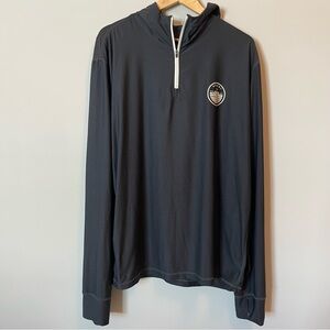 Vuori Men's Uluwatu Water Hoodie Long-sleeve XXL 1/4 zip pullover Black